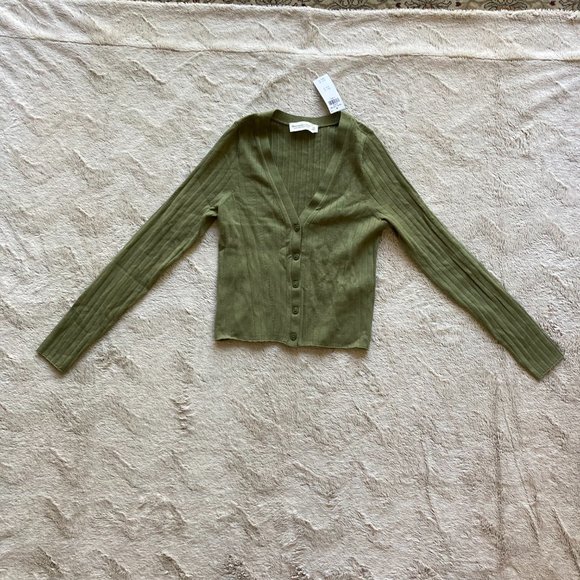 Nwt Abercrombie Luxeloft Slim Cardigan 